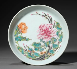 A FAMILLE-ROSE 'FLORAL' DISH