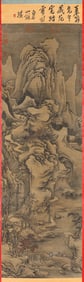 FAN KUAN (ACT. 10TH CENTURY), ATTRIBUTED TO, LANDSCAPE WITH FIGURES