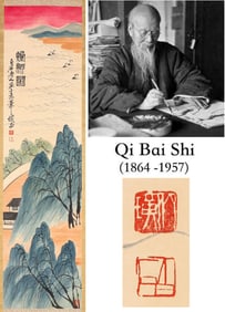 QI BAISHI (1864-1957), ATTRIBUTED TO, STOVE AND WILLOW