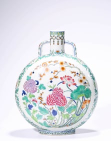 A DOUCAI 'FLORAL' MOONFLASK