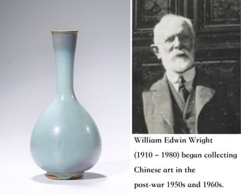 A JUN-TYPE 'PURPLE-SPLASHED' VASE