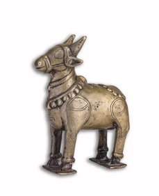 A TIBETAN ANCIENT ALLOY COPPER RITUAL SHEEP