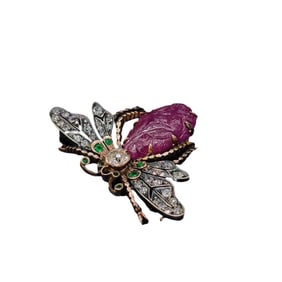 RUBY BEE BROOCH