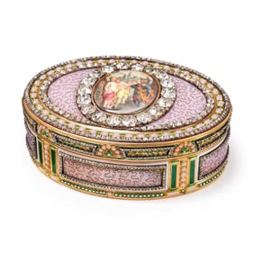 ENAMEL MINIATURE PORTRAIT SNUFFBOX
