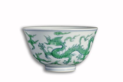 A DOUCAI 'DRAGON' CUP