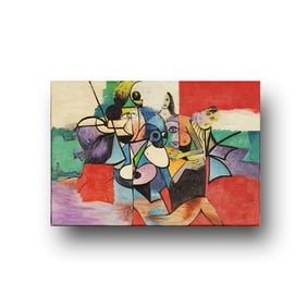 GEORGE CONDO (B. 1957), ATTRIBUTED TO,OIL ON CANVAS