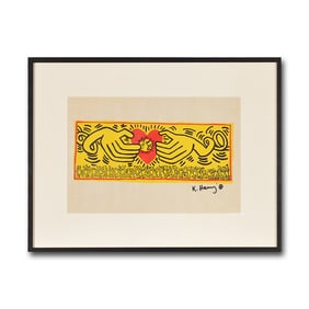 KEITH HARING (1958-1990), ATTRIBUTED TO,ACRYLIC MARKER ON PAPER