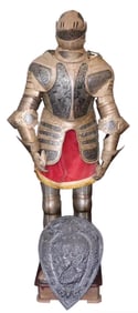 19TH CENTURY OVERSIZE SUIT OF ARMOR