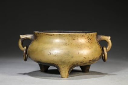 A BRONZE 'SCRIPTURE-WEIGHT' CENSER