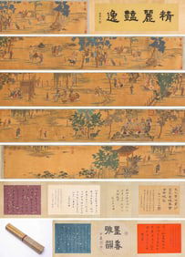 QIU YING (1494-1552), ATTRIBUTED TO, GATHERING OF SCHOLARS