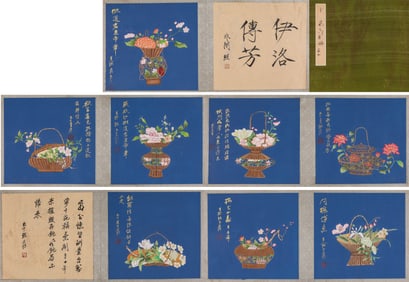 ZHANG DAQIAN (1899-1983), ATTRIBUTED TO, FLOWER-AND-BIRD ALBUM LEAVES