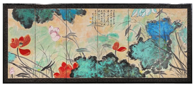 ZHANG DAQIAN (1899-1983), ATTRIBUTED TO, LOTUS