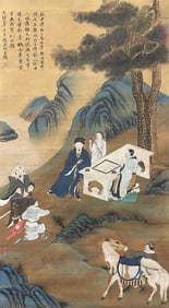 ZHAO MENGFU (1254-1322), ATTRIBUTED TO, FIGURE NARRATIVE