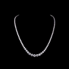 ART DECO DIAMOND RIVIèRE NECKLACE