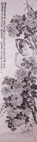 WU CHANGSHUO (1844-1927), ATTRIBUTED TO, CHRYSANTHEMUMS AND ROCK