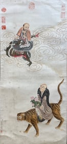 DING GUANPENG (C.1700-1770), ATTRIBUTED TO, FIGURE NARRATIVE