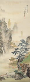 WANG XINJING (1909-1991), ATTRIBUTED TO, VISITING FRIENDS WITH A ZITHER