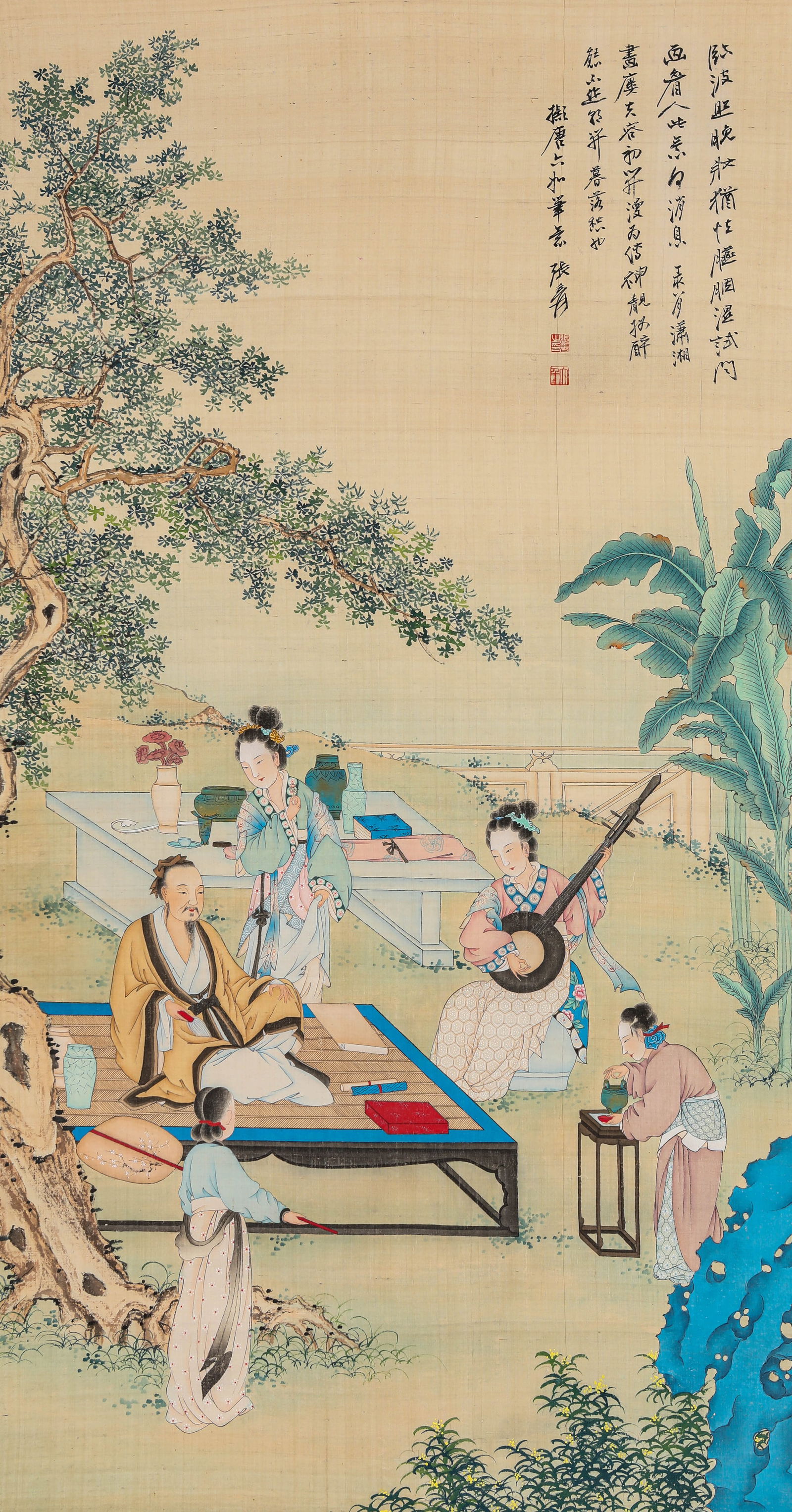 ZHANG DAQIAN (1899 1983), ATTRIBUTED TO, FIGURE (1 of 6)