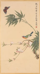 YU FEI'AN (1889 1959), ATTRIBUTED TO, FLOWER AND BIRD