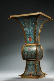 A CLOISONNé ENAMEL 'TAOTIE' GU