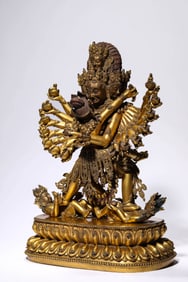 A TIBETAN ROYAL TEMPLE STYLE CHAKRASAMVARA