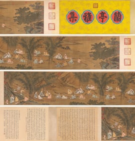 TANG YIN (1470 1524), ATTRIBUTED TO, GATHERING AT THE ORCHID PAVILION