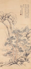 WANG YU (ACT. 18TH CENTURY), ATTRIBUTED TO, LANDSCAPE