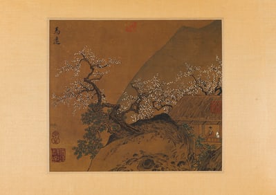 MA YUAN (ACT. 1190 1225), ATTRIBUTED TO, VIEWING PLUM BLOSSOMS
