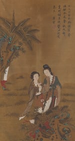 TANG YIN (1470 1524), ATTRIBUTED TO, LADIES OF THE COURT