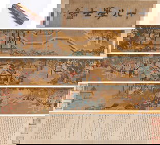 TANG YIN (1470 1524), ATTRIBUTED TO, EIGHTEEN SCHOLARS