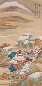 ZHANG DAQIAN (1899 1983), ATTRIBUTED TO, SNOW FIGURE