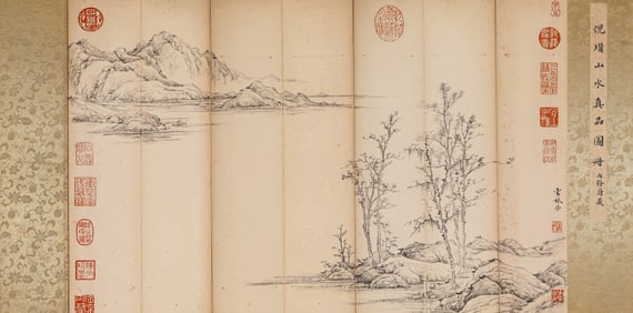 NI ZAN (1301 1374), ATTRIBUTED TO, LANDSCAPE ALBUM LEAVES