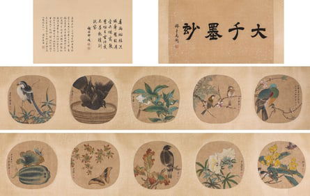ZHANG DAQIAN (1899 1983), ATTRIBUTED TO, FLOWER AND BIRD SKETCHES