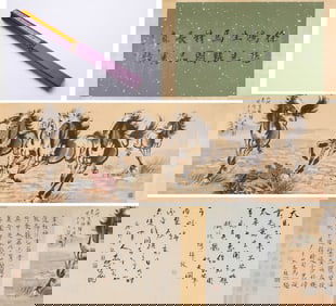 XU BEIHONG (1895 1953), ATTRIBUTED TO, EIGHT STEEDS