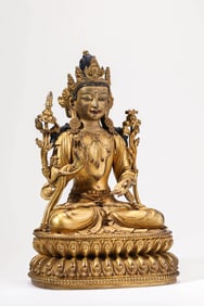A TIBETAN COURT STYLE MANJUSHRI