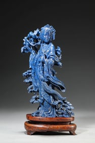 A LAPIS LAZULI 'MAGU OFFERING LONGEVITY'