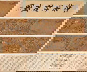 TANG YIN (1470-1524), ATTRIBUTED TO, VISITING A FRIEND WITH A ZITHER