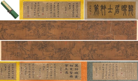 LI GONGLIN (1049-1106), ATTRIBUTED TO, FIGURE NARRATIVE