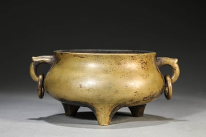 A BRONZE 'SCRIPTURE-WEIGHT' CENSER