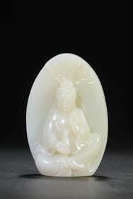 A JADE FIGURE OF AVALOKITESHVARA
