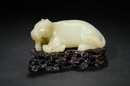 A JADE RECUMBENT HORSE