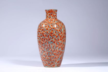 A 'MYRIAD BLESSINGS' LANTERN VASE