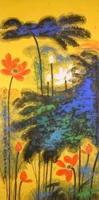 ZHANG DAQIAN (1899-1983), ATTRIBUTED TO, COLORFUL LOTUS