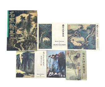 SIX EARLY EXHIBITION CATALOGUES OF ZHANG DAQIAN