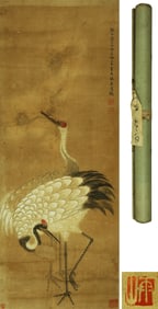 BIAN JINGZHAO (C.1356-1428), ATTRIBUTED TO, TWO CRANES