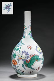 A DOUCAI 'QILIN AND PHOENIX' VASE