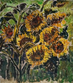 LIU HAISU (1896-1994), ATTRIBUTED TO, SUNFLOWERS