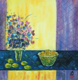 LIN FENGMIAN (1900-1991), ATTRIBUTED TO, FLOWERS IN A VASE