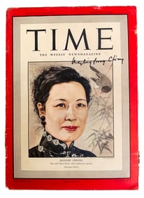 SOONG MEI-LING, SIGNED "TIME" MAGAZINE COVER