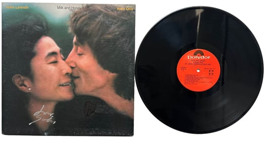 YOKO ONO, SIGNED LP